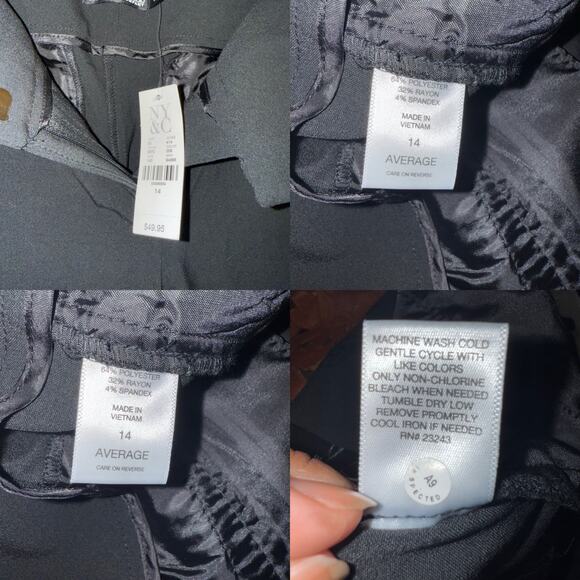 7th Avenue Studio Size 14 Black Barely Bootcut Pants - Picture 7 of 11